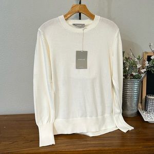 Everlane Crewneck Cream Sweater